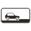 Дорожный знак 8.6.5 «Способ постановки транспортного средства на стоянку» (металл 0,8 мм, III типоразмер: 450х900 мм, С/О пленка: тип Б высокоинтенсив.)